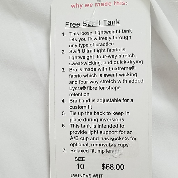 Lululemon Free Spirit top - Picture 4 of 8